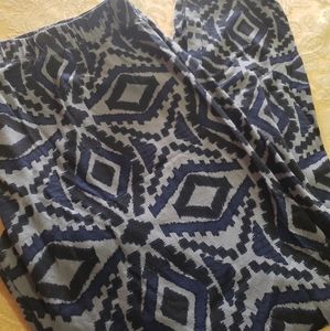 Mosaic design leggings plus size